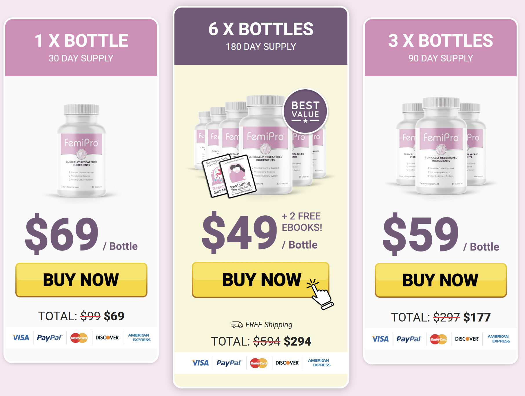 Getfemipro.com price